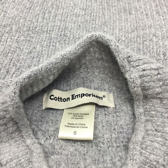 Cotton Emporium Mock Neck High Low Sweater (H6) - Picture 6 of 6